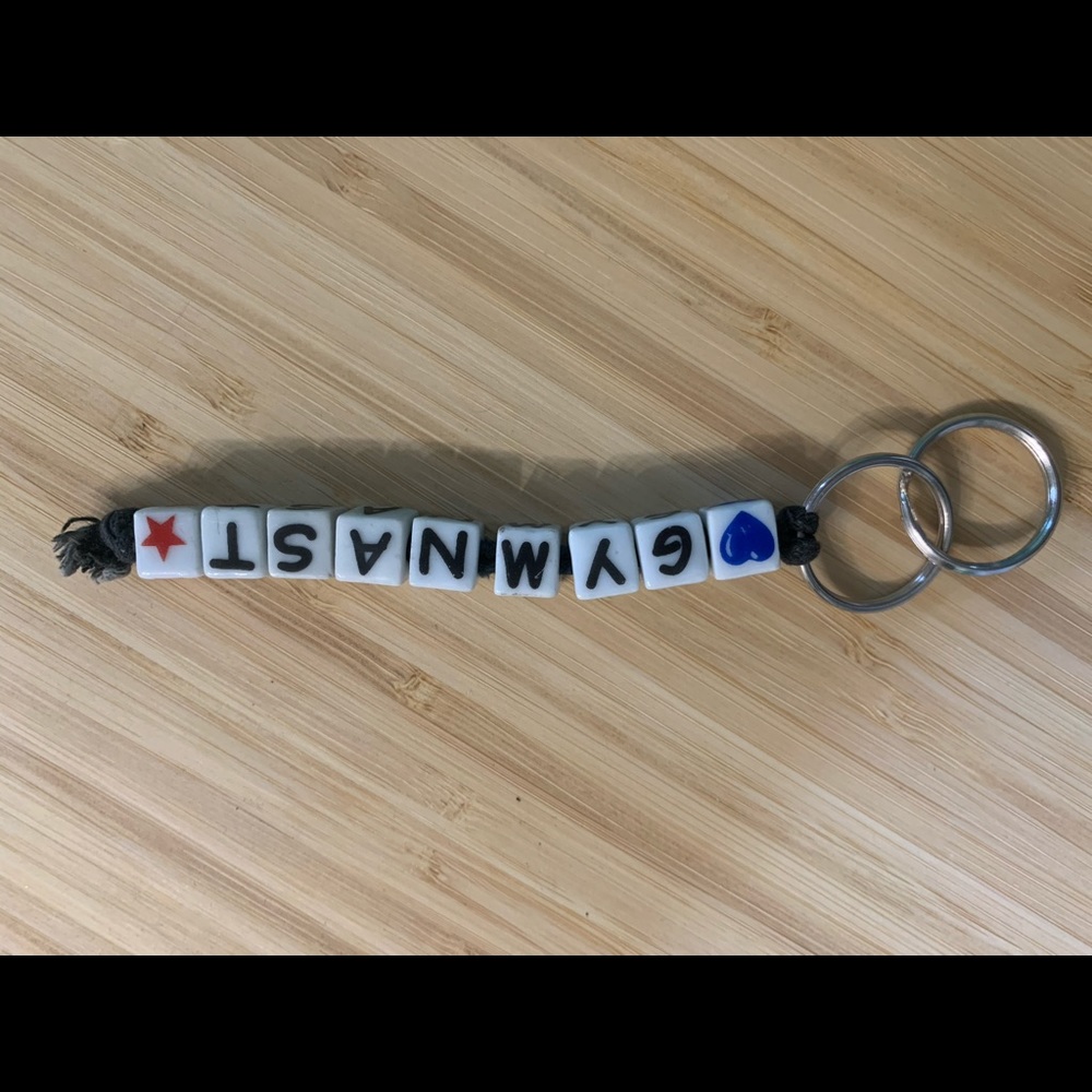 Bag identifier, gymnast key chain